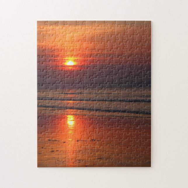 Blazing Beach Sunset - 11 x 14 - 252 pcs Pussel (Vertikal)
