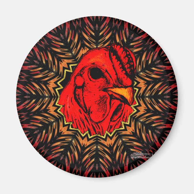 Blazing Brahma Magnet (Framsidan)