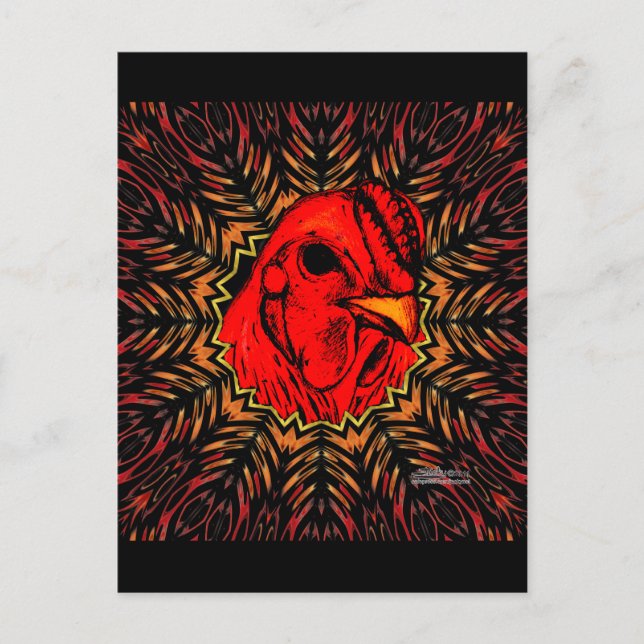 Blazing Brahma Vykort (Framsida)