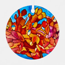 Blazing Cactus Metall Ornament