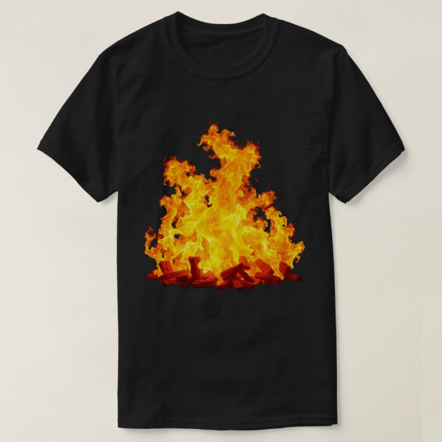 Blazing Fire Mörk T-Shirt (Design framsida)
