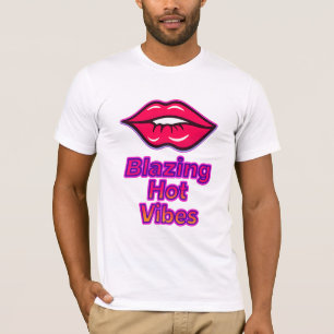 Blazing Hett Vibes Bella+Canvas Jersey Kortärmad T Shirt
