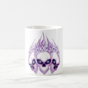 Blazing Lila Skull Kaffemugg