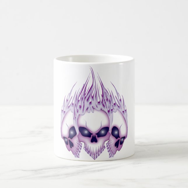 Blazing Lila Skull Kaffemugg (Center)