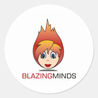 Blazing Minds-klistermärkeshäften Runt Klistermärke