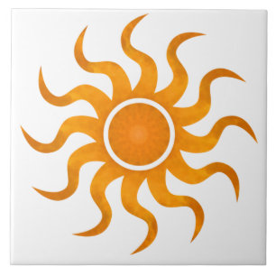 Blazing Sol Anpassade Tile - stor Kakelplatta
