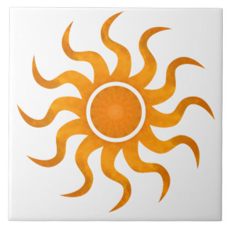 Blazing Sol Anpassade Tile - stor Kakelplatta