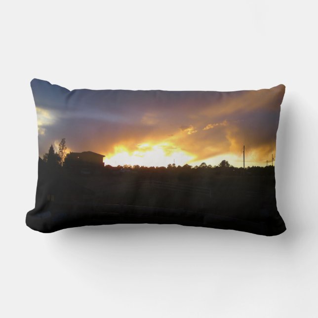 Blazing Sunset Pillow Lumbarkudde (Framsida)