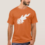 Blazing Tennis Boll Tee Shirt<br><div class="desc">Bära tennis boll som har varit så slå att det brunnit.</div>