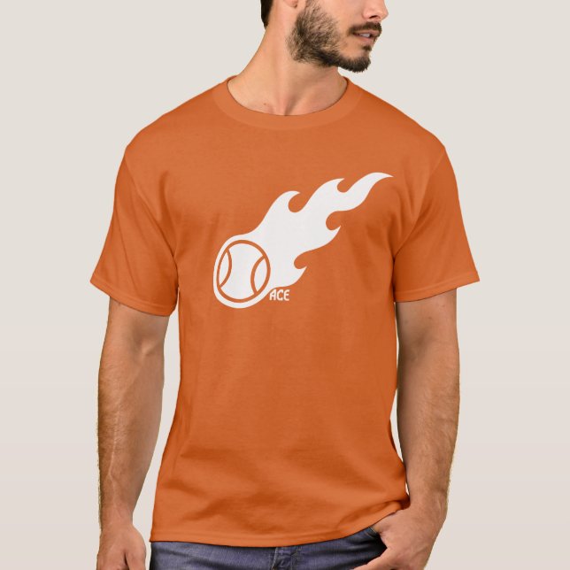 Blazing Tennis Boll Tee Shirt (Framsida)
