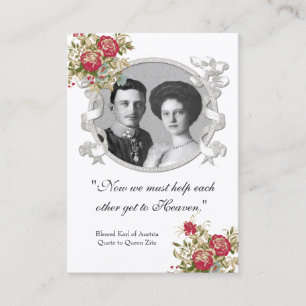 Blbefolkat Karl & Zita Bröllop Heliga Card Visitkort