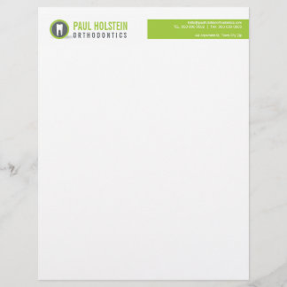 BLD DENTIST LETTERHEAD: modern logotyp kalk Brevhuvud