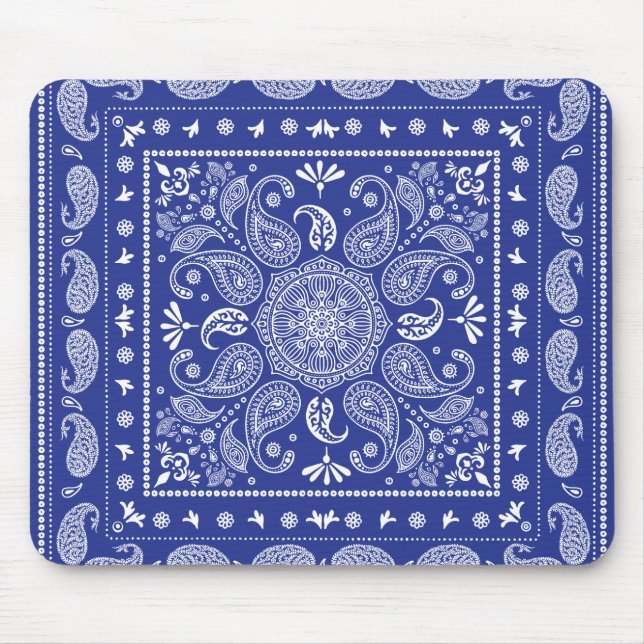 Ble Paisley Mousepad Musmatta (Framsidan)
