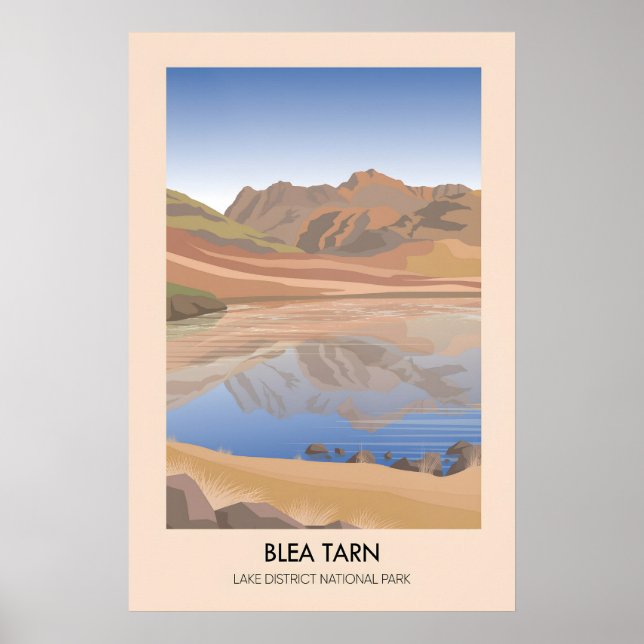 Blea Tarn Lake District Travel Poster (Framsidan)