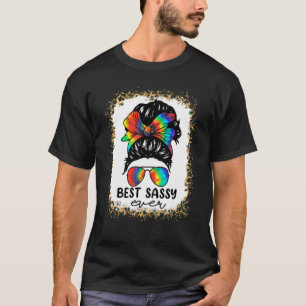 Bleach Best Sassy Aldrie Tie Dye Messy Bun Hair Mo T Shirt