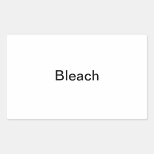 Bleach Flaska-etikett Rektangulärt Klistermärke