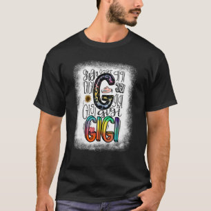 Bleach Gigi Typography Leopard Tie Dye Lycklig Mot T Shirt