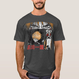 Bleach Grafisk Ichigo Serietidningsstil Anime T Shirt