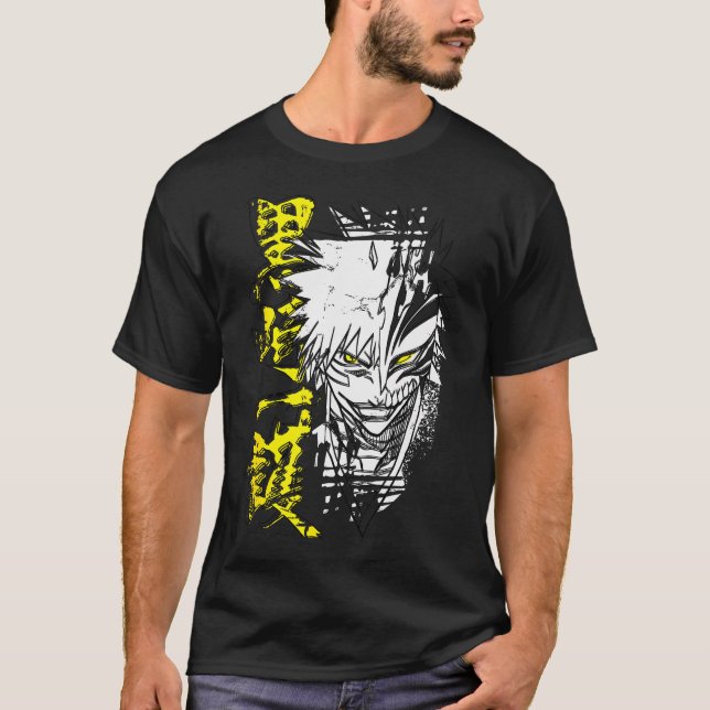 Bleach Ichigo Hollow-kontur T Shirt (Framsida)