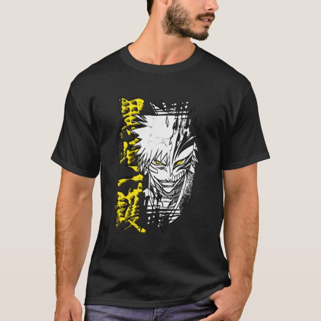 Bleach Ichigo Hollow-kontur T Shirt (Framsida)