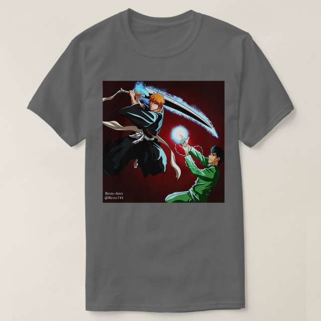 Bleach x Yu Yu Hakasho T Shirt (Design framsida)