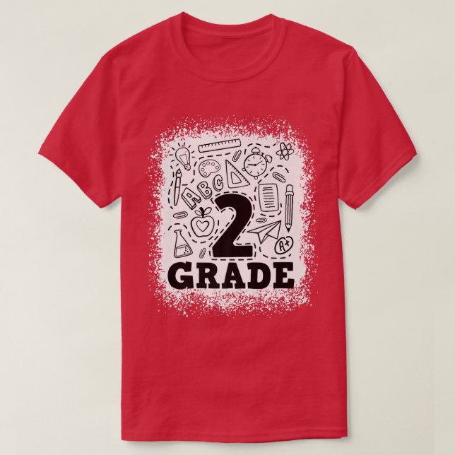 Bleached 2:a Typografiteamet Klass 2:a Klass bak  T Shirt (Design framsida)