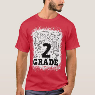 Bleached 2:a Typografiteamet Klass 2:a Klass bak T Shirt