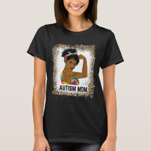 Bleached Autism Awareness Strong Mamma Afro Mor B T Shirt