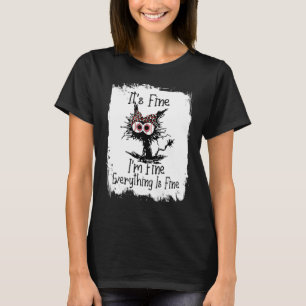 Bleached Baseball Mamma Messy Cat Softball Mamma M T Shirt