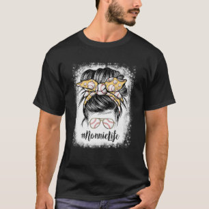 Bleached Baseball Nannie Life Mors dag Messy Bu T Shirt