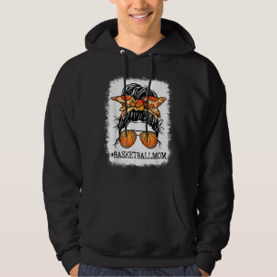 Bleached Basketball Mamma Messy Bun Player Mamma M Hoodie