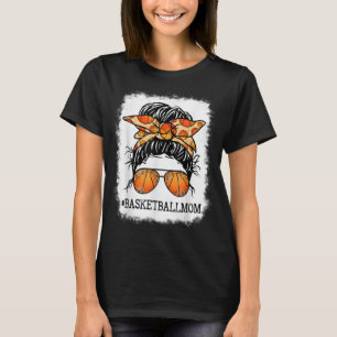 Bleached Basketball Mamma Messy Bun Player Mamma M T Shirt