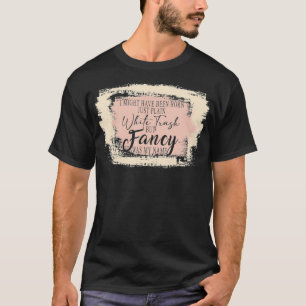 Bleached Born precis vit sopor men Finare var T Shirt