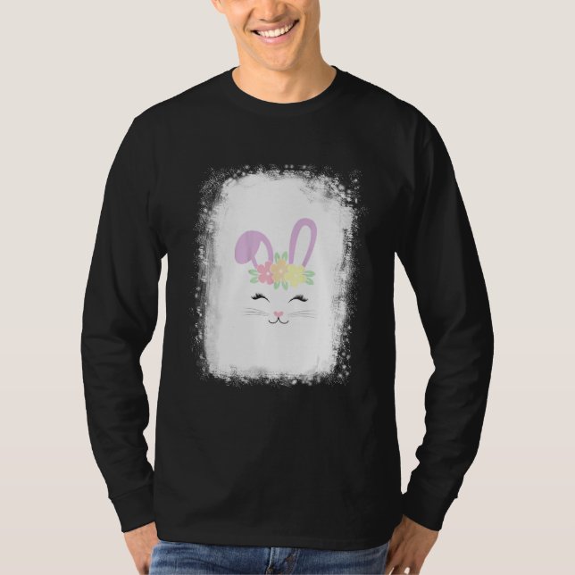 Bleached Bunny Ansikte Leopard Glass Headband Lyck T Shirt (Framsida)