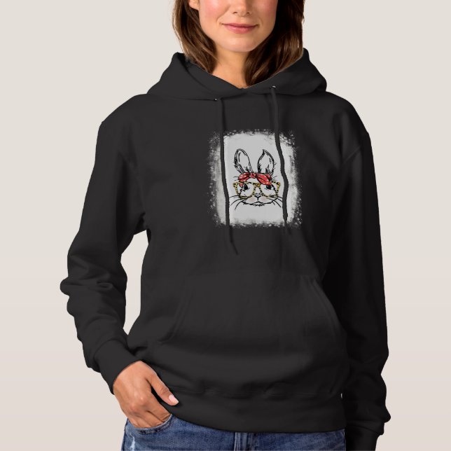 Bleached Bunny Ansikte Leopard Glass Headband Lyck T Shirt (Framsida)