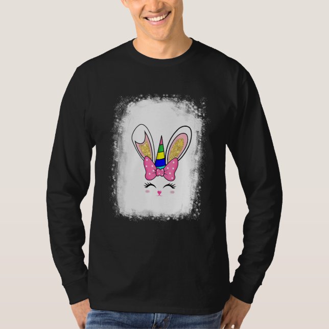 Bleached Bunny Ansikte Leopard Glass Headband Lyck T Shirt (Framsida)