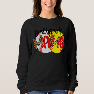 Bleached Cheer Mamma Messy Bun Hair Sunglasses Tye T Shirt