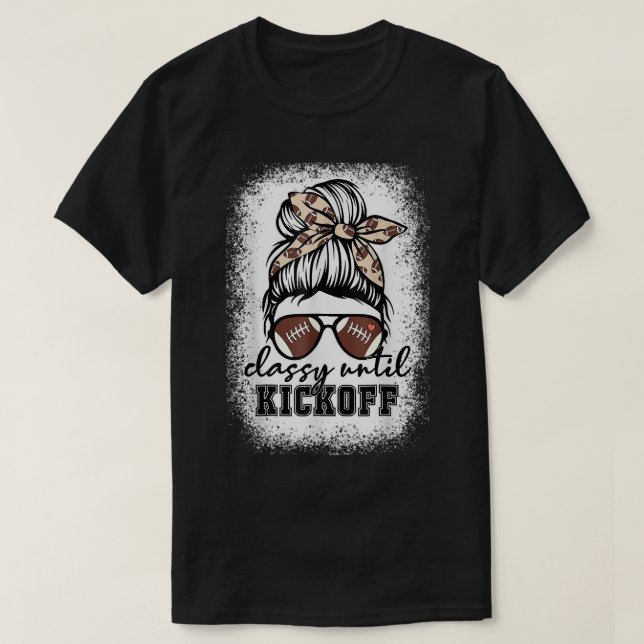 Bleached Classy till Kickoff American Football Ga T Shirt (Design framsida)