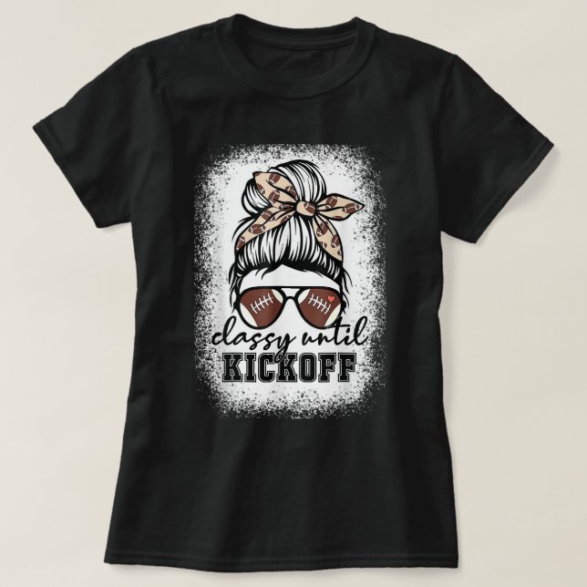 Bleached Classy till Kickoff American Football Ga T Shirt (Design framsida)