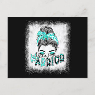 Bleached Dysautonomia Warrior Messy Bun Turcos Vykort