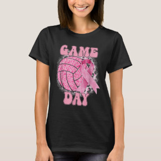 Bleached Game Day Breast Cancer Awareness Rosa Vol T Shirt