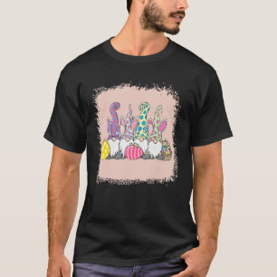 Bleached Gnome Bunnies Egg Hunting Basket Lycklig T Shirt
