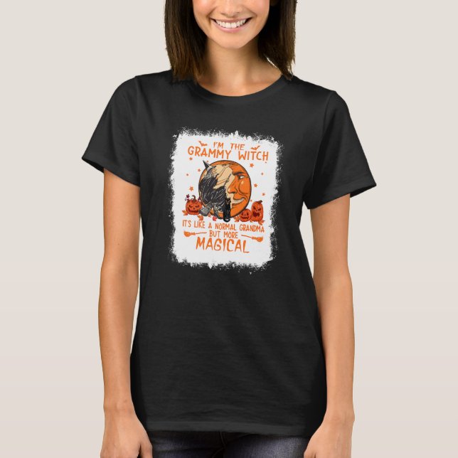 Bleached I är Grammy Witch Funny Grammy Hallowed T Shirt (Framsida)
