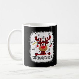 Bleached Kindergarten Crew Reindeer Funny Kinder C Kaffemugg