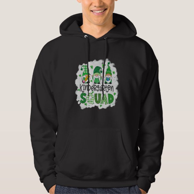 Bleached Kindergarten Squad Gnomies St Patricks Da Hoodie (Framsida)