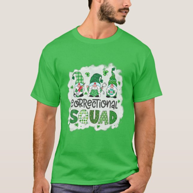 Bleached Korrigeringstorget Gnomies St Patricks Da T Shirt (Framsida)