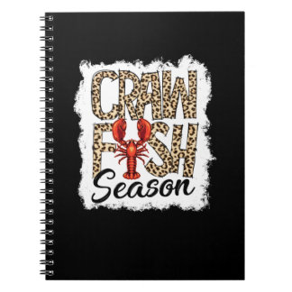 Bleached Kräftor Season Leopard Kräftor Boil Anteckningsbok