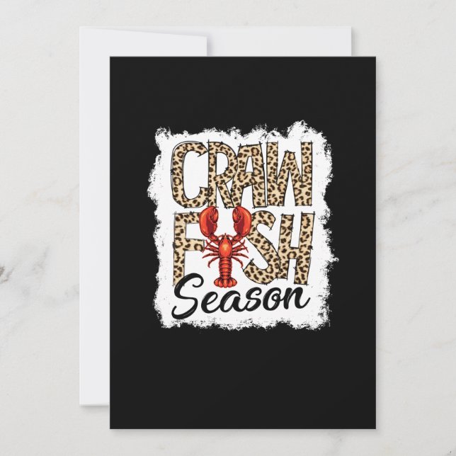 Bleached Kräftor Season Leopard Kräftor Boil Spara Datumet (Framsida)