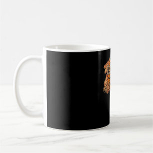 Bleached Leopard Basketball Game Day Vibes Basketb Kaffemugg