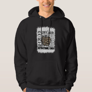 Bleached Leopard Instructions coach Typography Te Hoodie